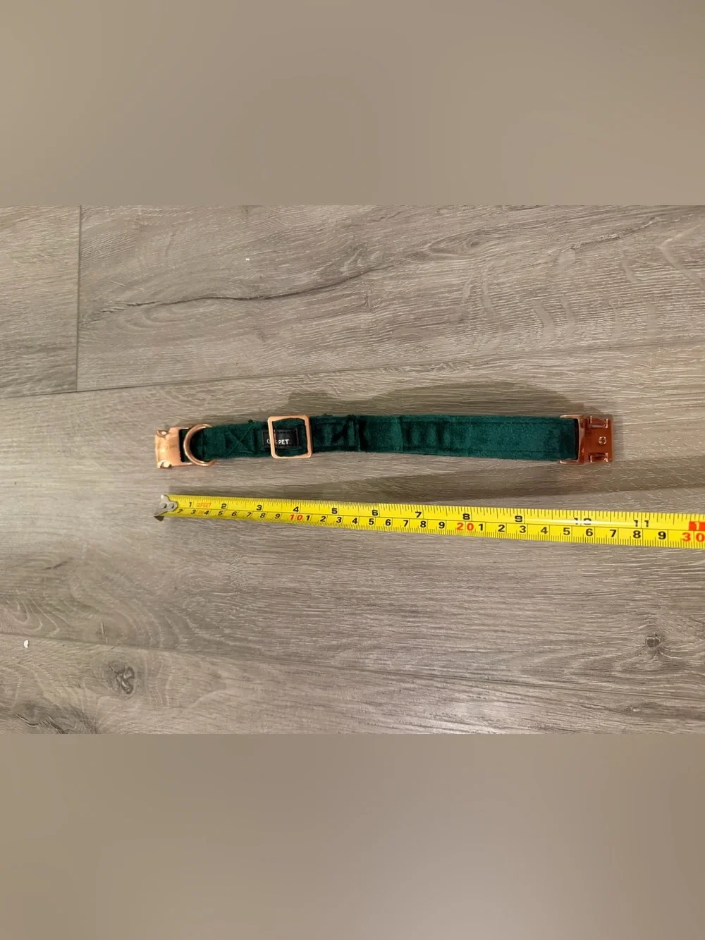 NWOT Aring Pet Emerald Green Velvet Dog Collar & Leash Set